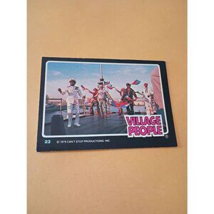 Vintage 1979 Village People Trading Card #23 Disco Era Vintage Music Collectible